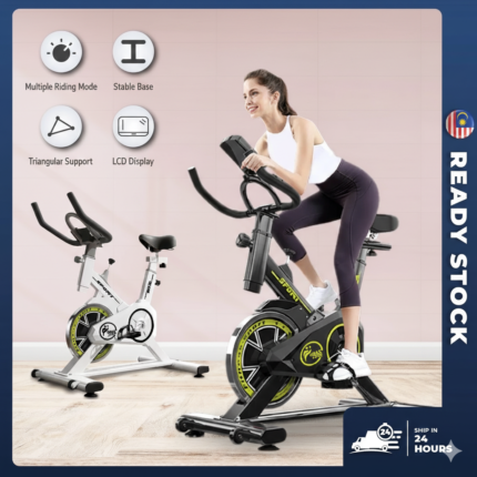 NEW GOLD Spinning Bike Bicycle SB200 Home Fitness Equipment Ultra-Quiet Resistance Indoor Cycling Sport Senaman Basikal
