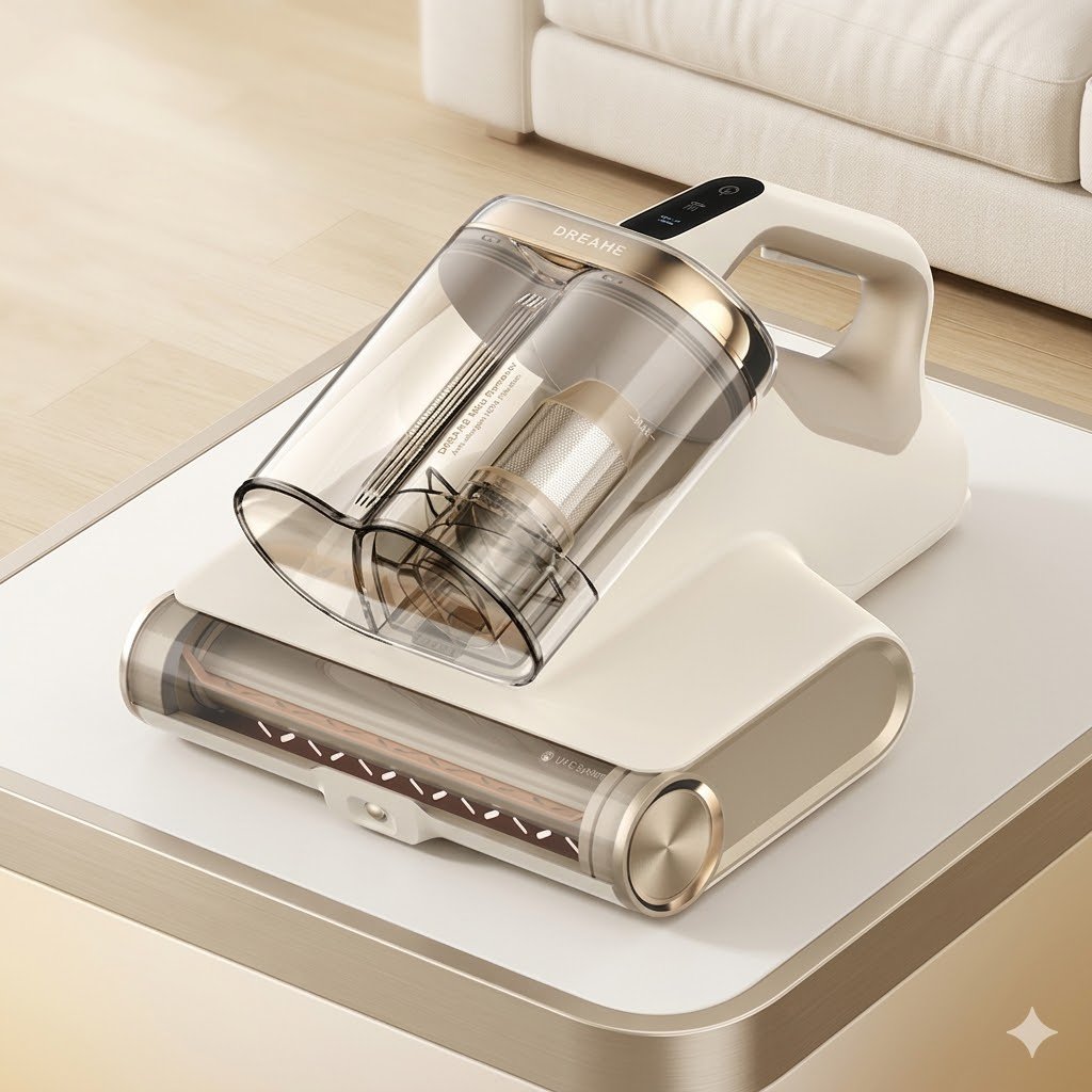 除螨仪主图 Dreame D20 Pro Dust Mite Vacuum | 55°C Heating | Hot Air Dehumidification | High Freq Flapping | 99.9% UV Lights - Image 1
