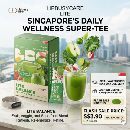 LIPBUSYCARE LITE & GLOW Daily Wellness Ritual - A Perfect Pair of Turmeric-Ginger Lemon Sip & Fruity Kale-Chia Fiber Blend.