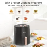 Simplus Air Fryer 4.5L 1300W 8 Preset Menu30min Preset Timer 80-200°C TemperatureControl Non Stick Basket Airfryer Cooker - Image 4